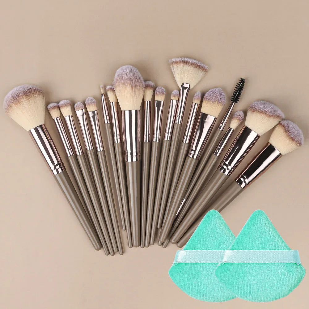 Champagne Golden Makeup Brush Set