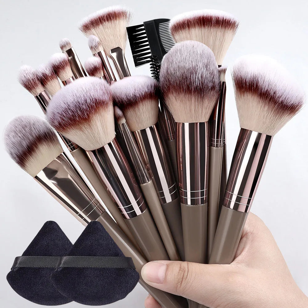 Champagne Golden Makeup Brush Set