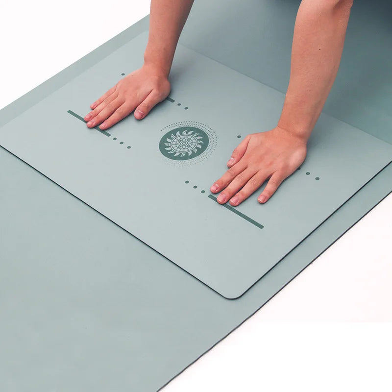 Pu Natural Rubber Yoga Mat Flat Support Portable Mini Yoga Pad Anti-Slip Knee Cushion Meditation Head Upside Sport Exercise Mat
