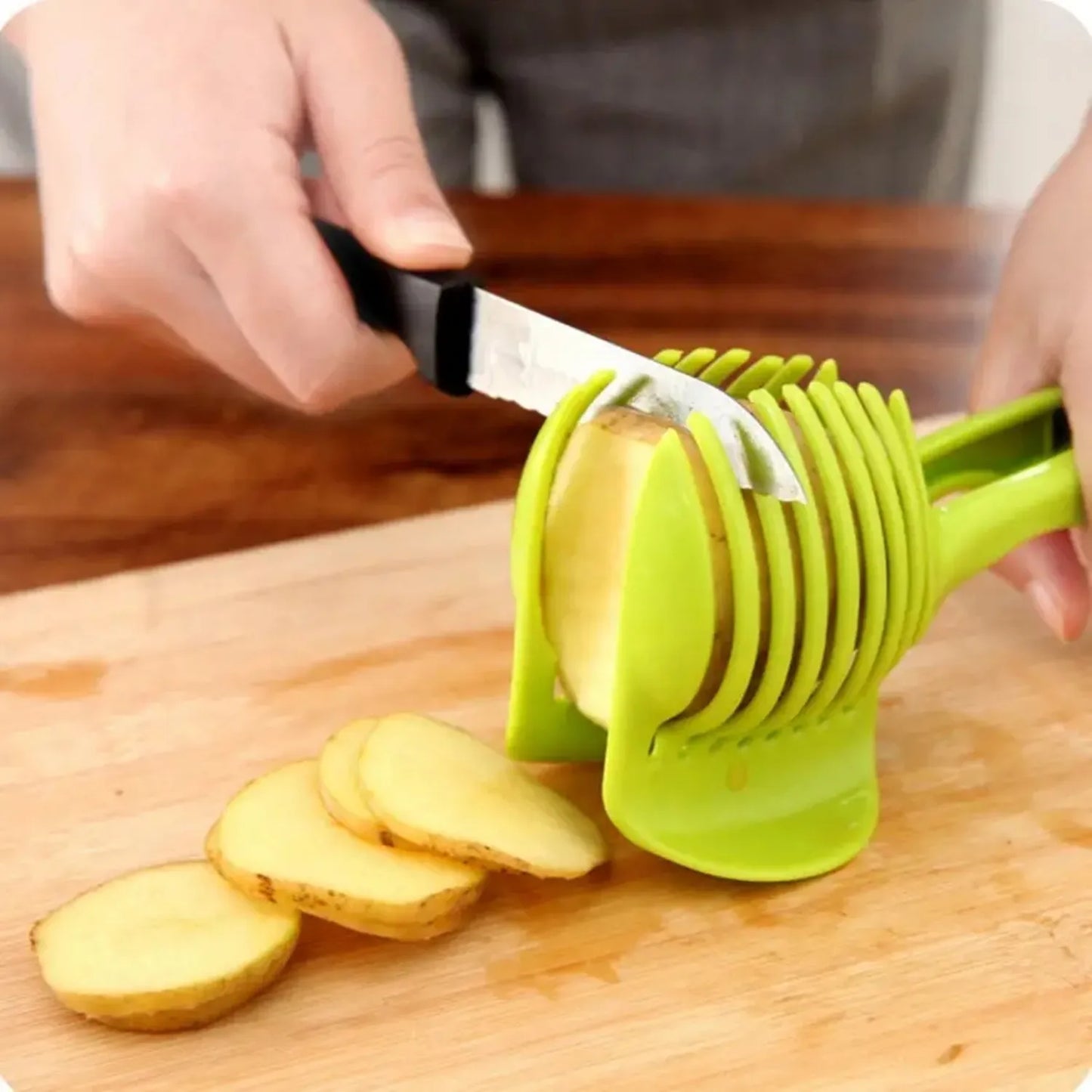 Handheld Plastic Potato Slicer Tool
