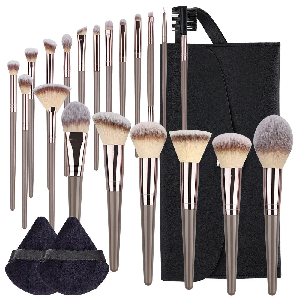 Champagne Golden Makeup Brush Set