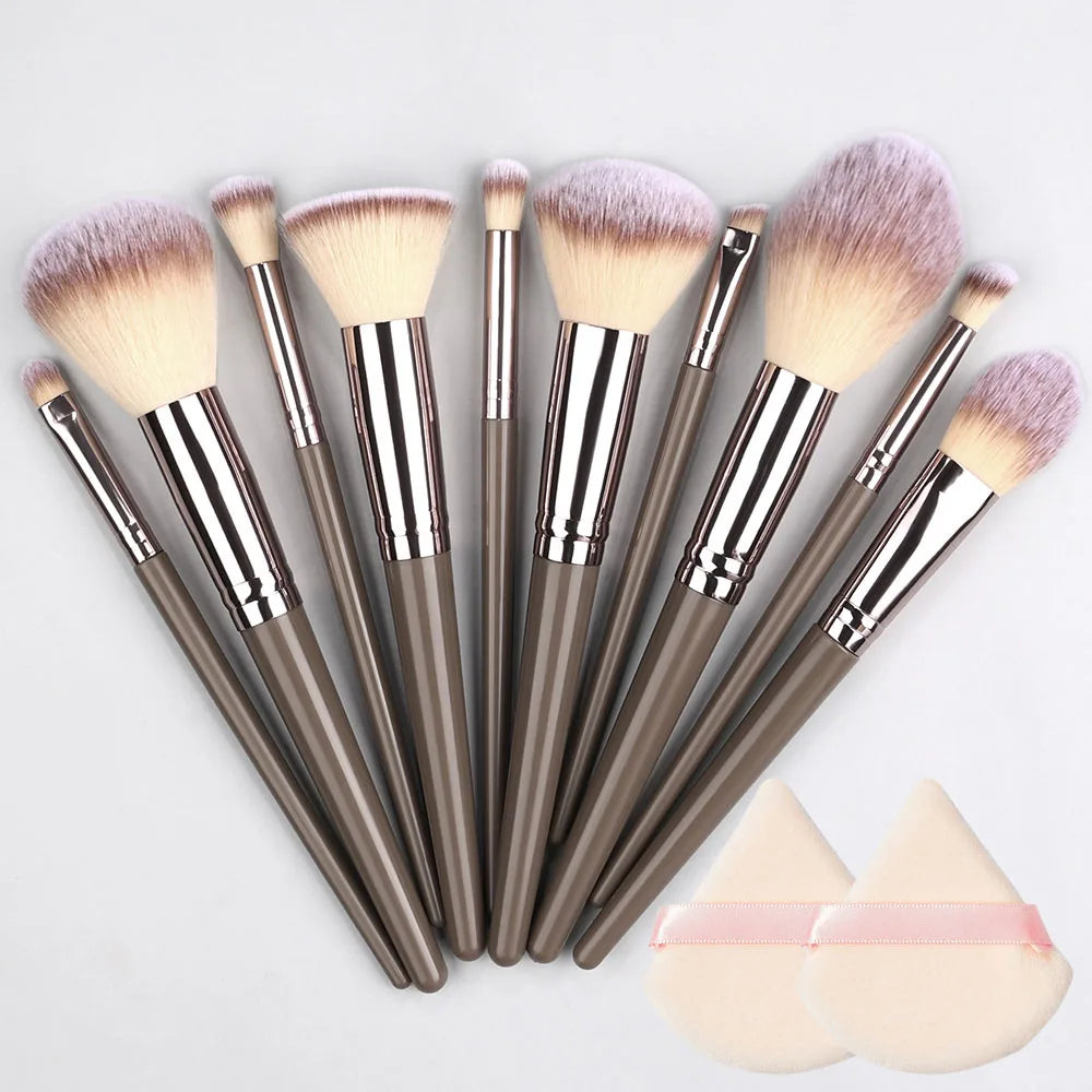 Champagne Golden Makeup Brush Set