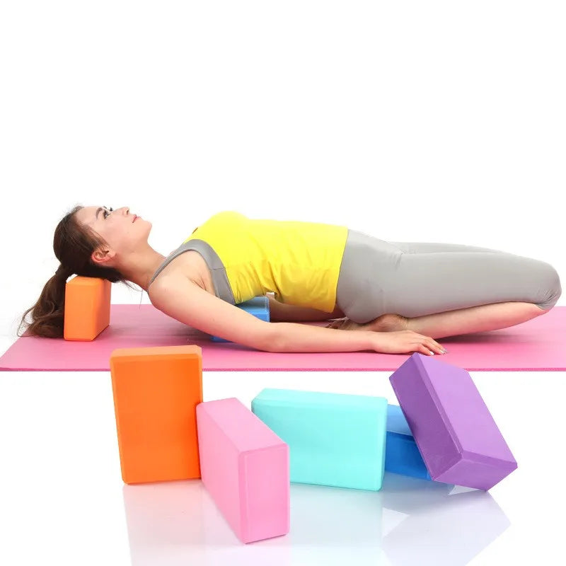 EVA Yoga Blocks Dance Leg Press Exercise Bricks Non-slip Yoga Pillow Fitness Body Building Accessories Yoga Meditation Equipment