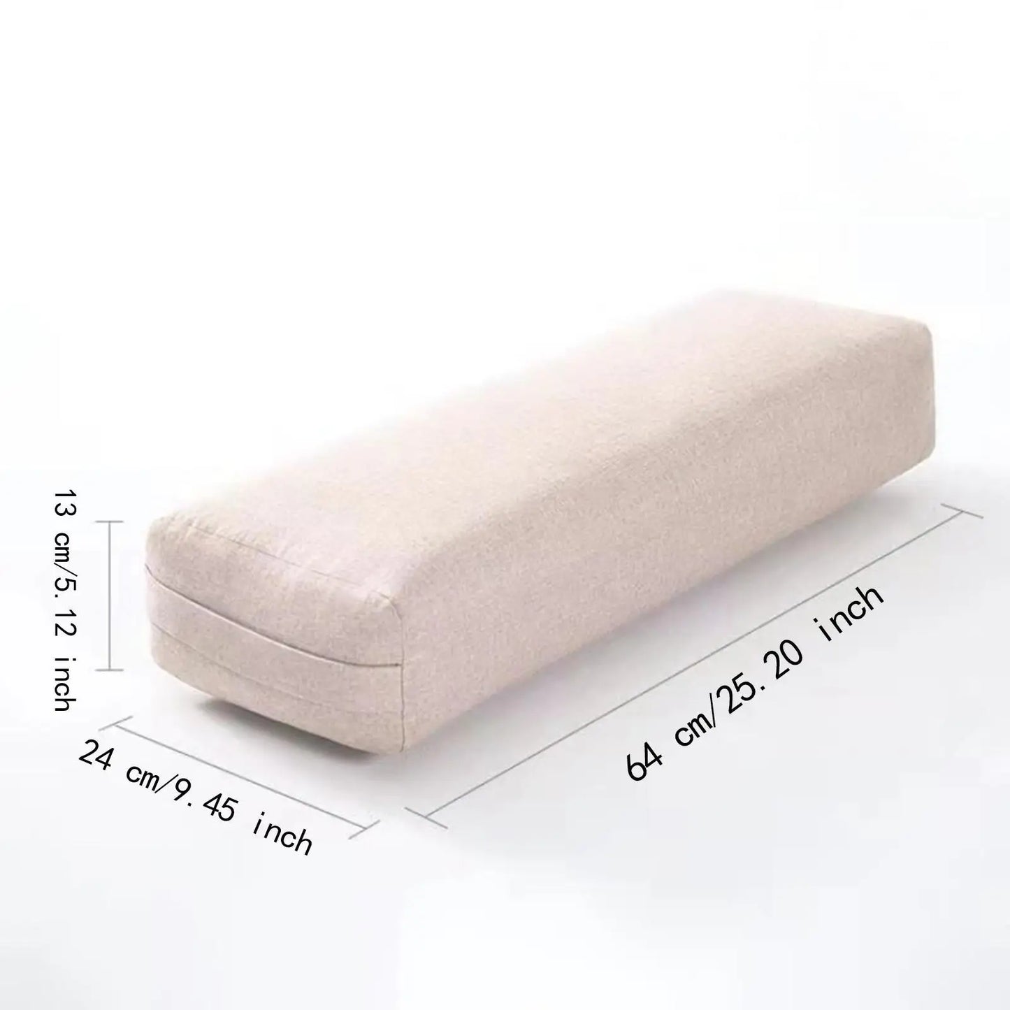 Yoga Bolster Pillow Support Pillow Meditation Pillow Portable with Carrying Handle Yin Yoga Comfort Cushion Prenatal Yoga Pillow