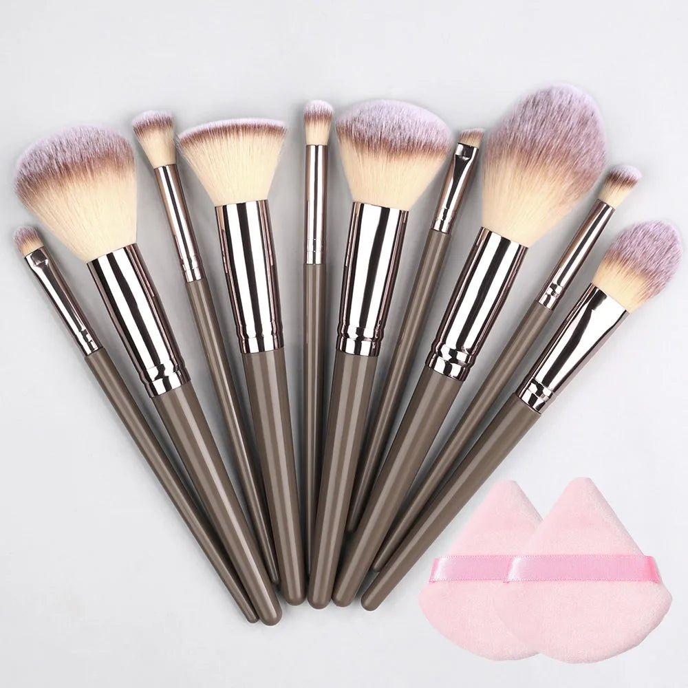 Champagne Golden Makeup Brush Set