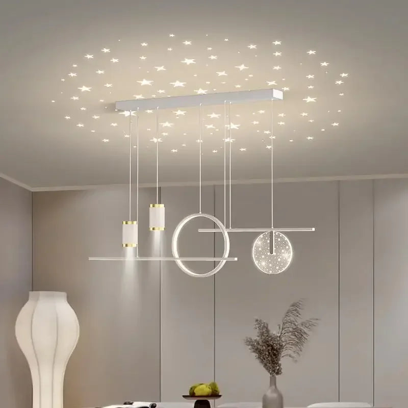 Nordic Round Ring Star Spotlight Design Led Pendant