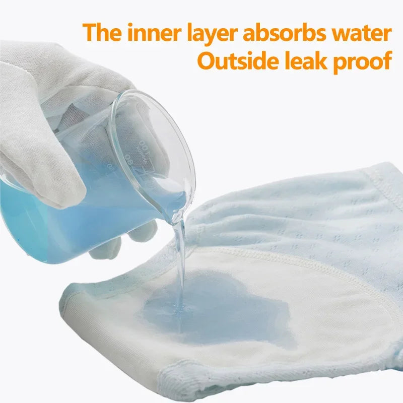 Newborn Baby Reusable Diapers Children Potty Training Panties Cotton Cloth Washable Underwear Ecological Nappies Infant Panties
