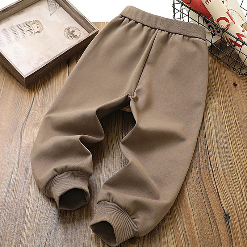 IYEAL Children's Pants 2023 Autumn New Children's Pants Children's Boys' Pants Embroidered Casual Harlan Pants