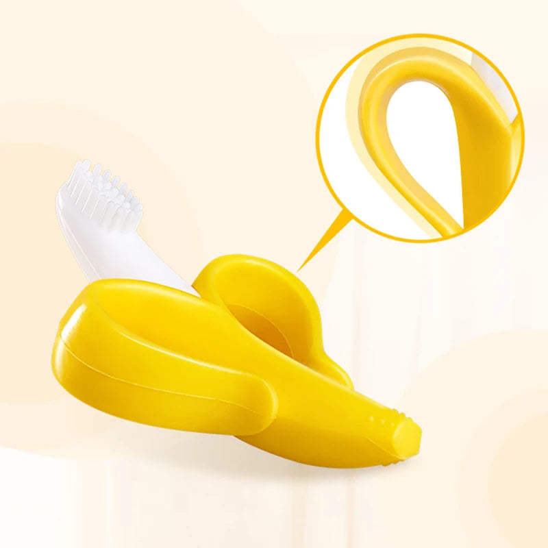 Banana Shaped Silicone Teether Toy