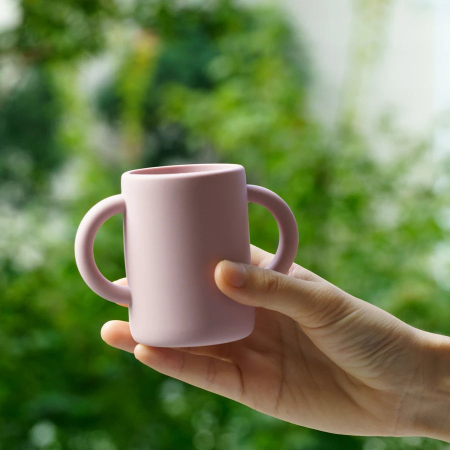 Mother Kids Baby Silicone Feeding Toddler Cups Tableware Child Bottle Learning Drinking Cup With Handle BPA Free Baby Items