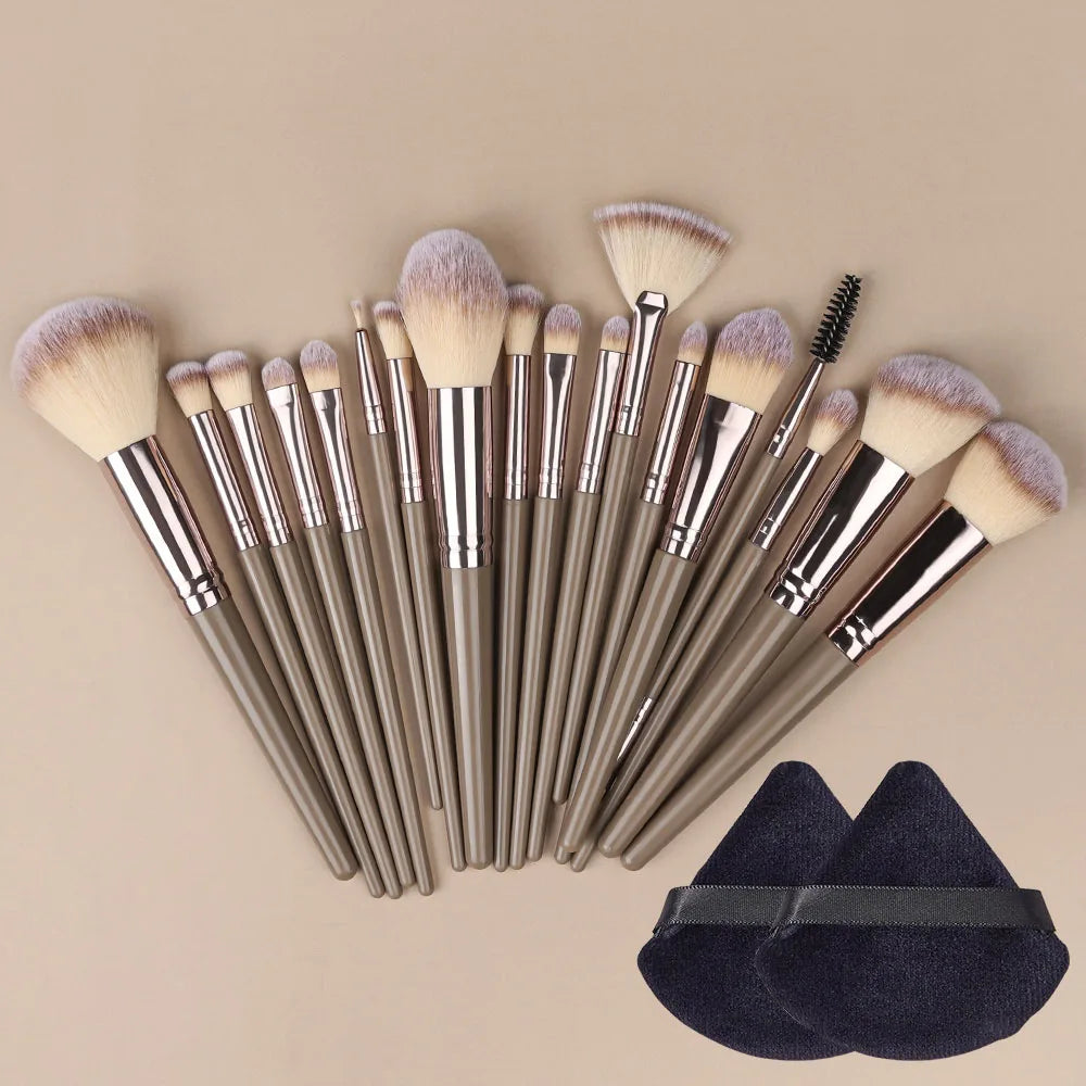 Champagne Golden Makeup Brush Set