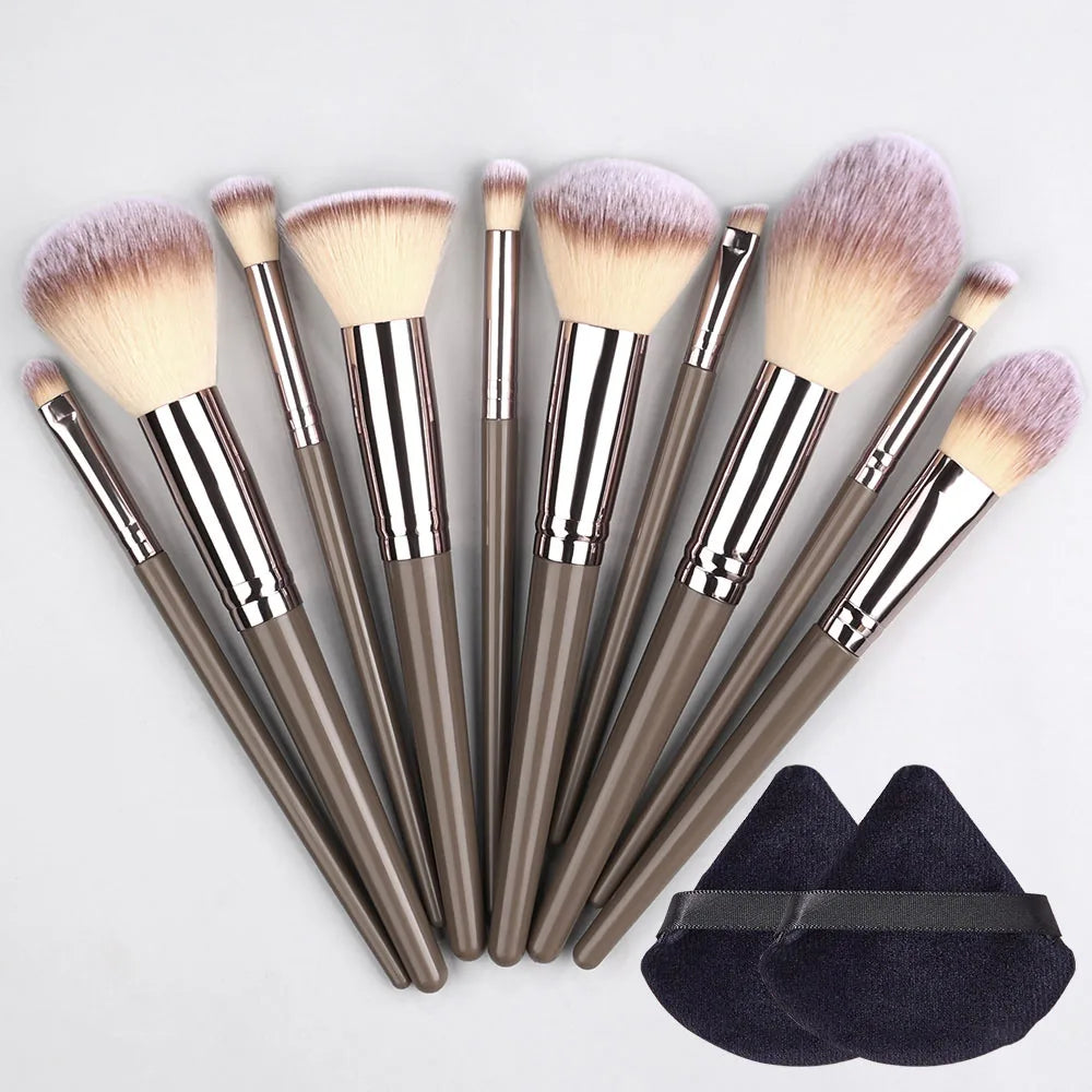 Champagne Golden Makeup Brush Set