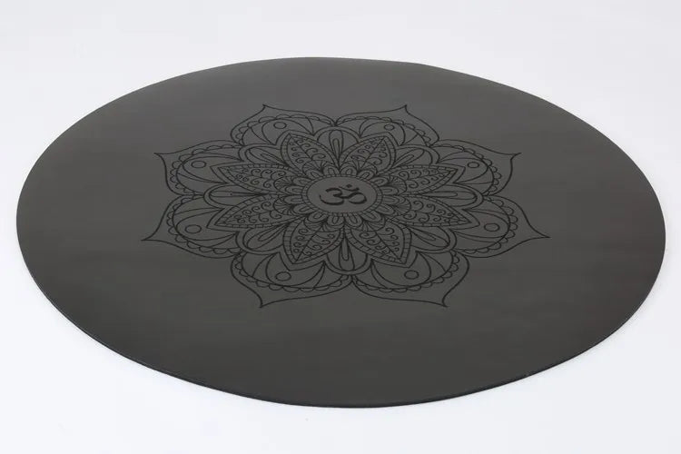 Anti slip Natural Rubber Organic Meditation Pilates Round Big Yoga Mat Washable