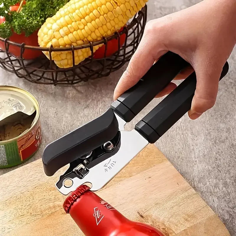 1 piece, powerful multi-purpose manual can and bottle opener stainless steel can opener ideal for home kitchen and restaurant us