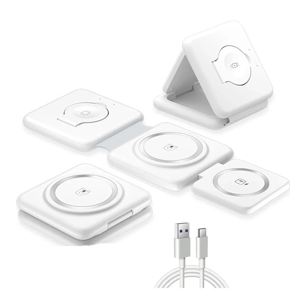 100W 3 in 1 Magnetic Wireless Charger
