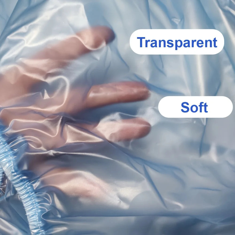 Reusable PVC Panties Adult Diapers Coat Leak-proof Plastic Teen Diaper Cover Non-disposable Diapers Transparent