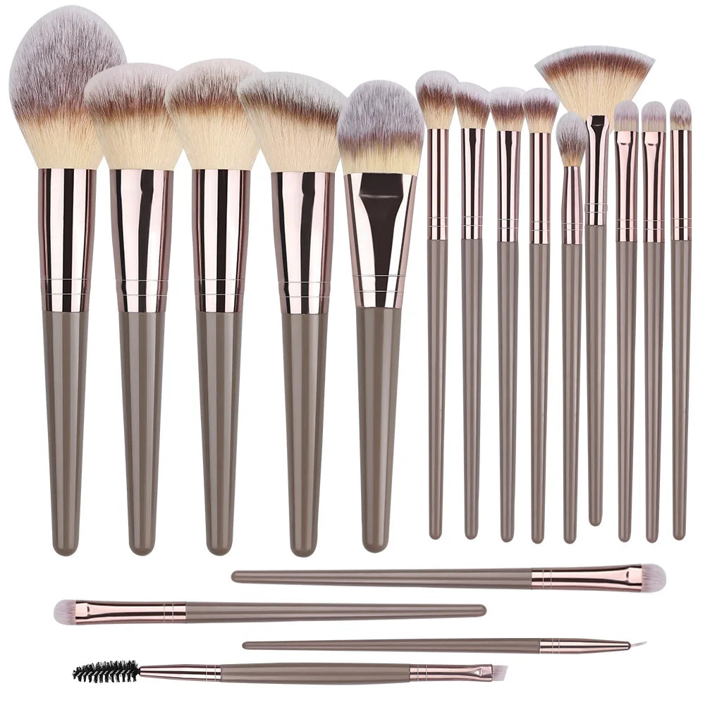Champagne Golden Makeup Brush Set