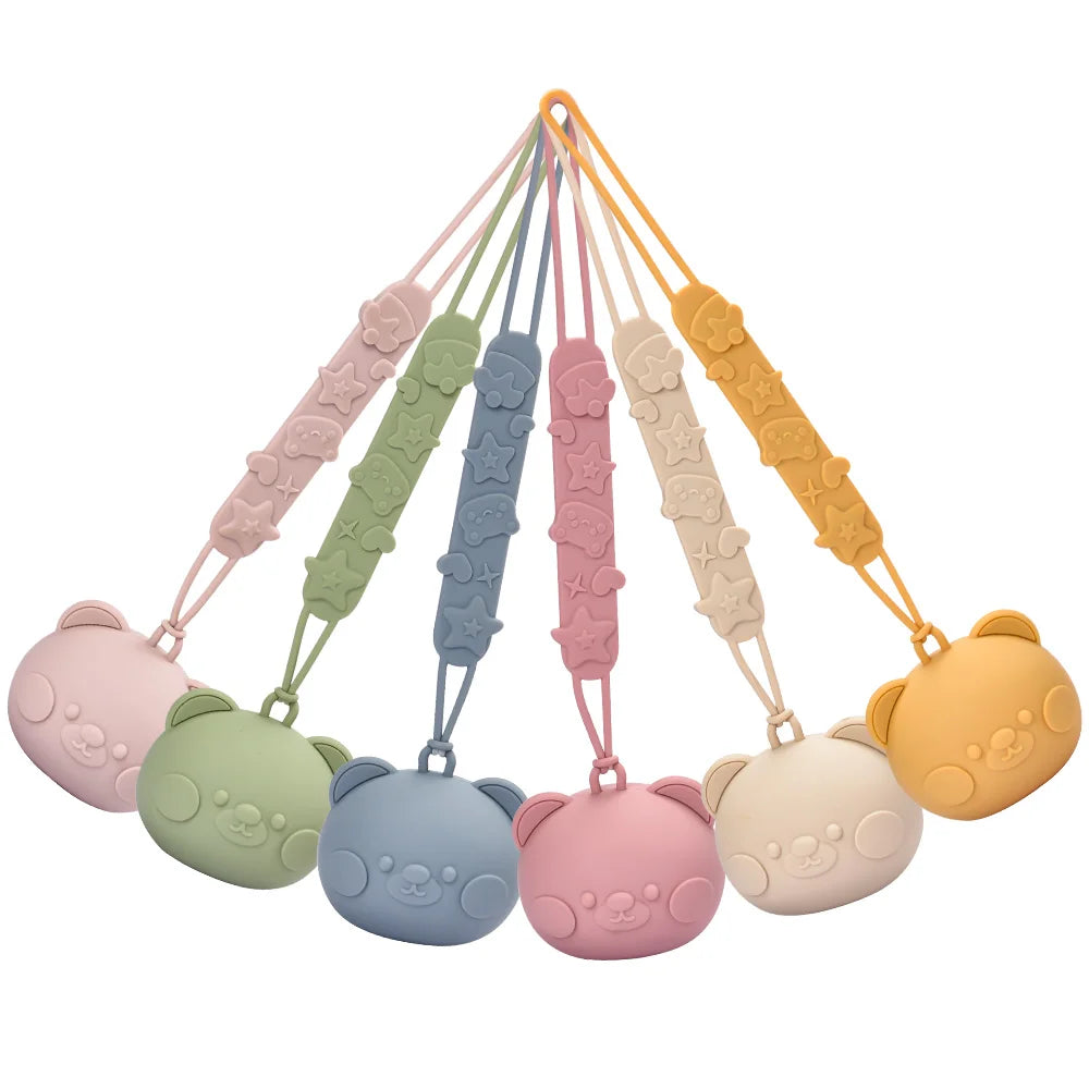 Baby Pacifier Holder BPA Free Food Grade Silicone Infant Portable Soother Container Box Nipple Storage Box Cases Accessories