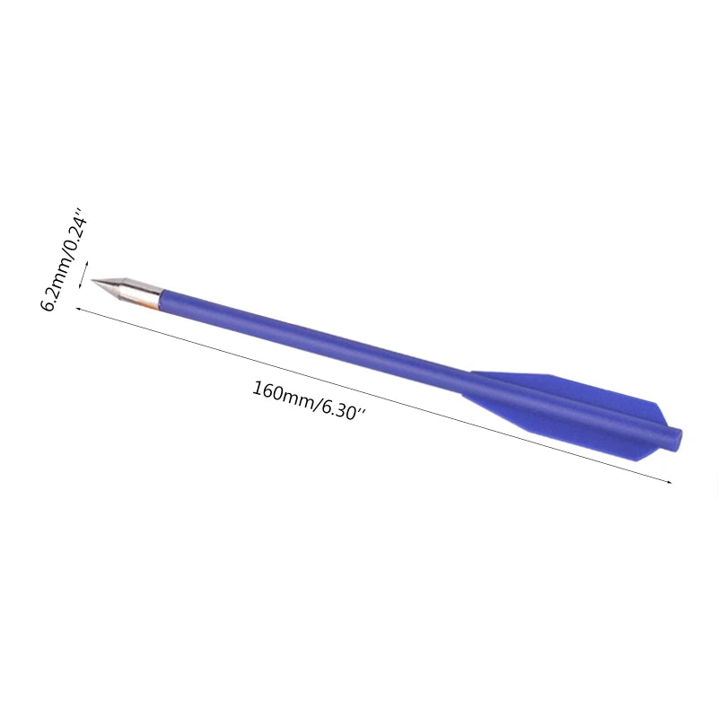 12/24Pcs 6.3In Plastic Tactic Hunting Arrows Crossbow Hunting Small Bolts Mix Color Arrow Archery Accessories