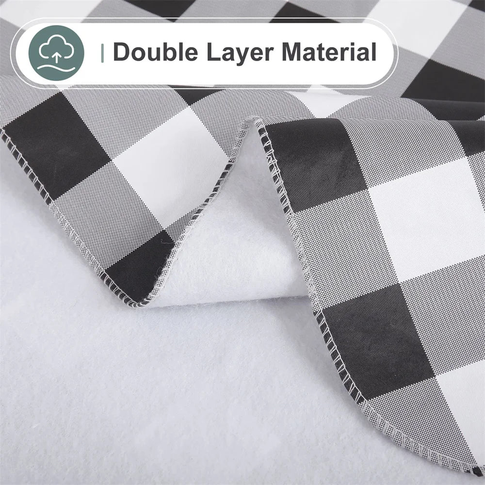 Olanly Rectangle Waterproof Table Cloth Buffalo Flannel Backed Tablecloth Wipeabl Plastic Table Cover For Dinner Kitchen Outdoor