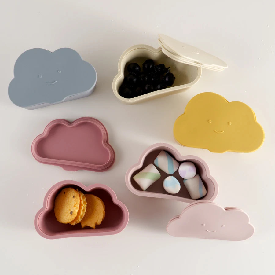 New Silicone Snack Box For Baby Portable Baby Food Storage Container BPA Free Bowl Children's Tableware Baby Accessories