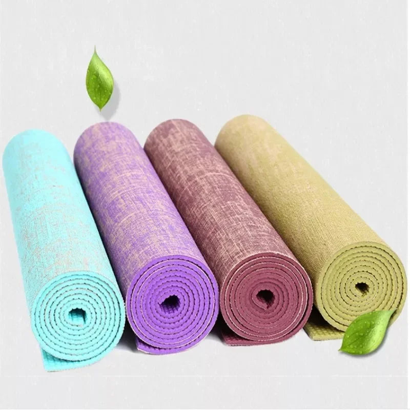 Factory Wholesale Slimming Exercise Yoga Mat Home Meditation Exercise Eco Organic Jute Yoga Mat