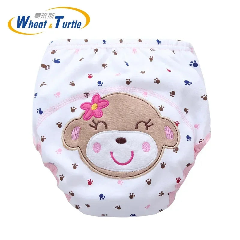 Mother Kids Baby Bare Cloth Diapers Unisex Reusable Washable Infants Children Cotton Training Panties Nappies Changing