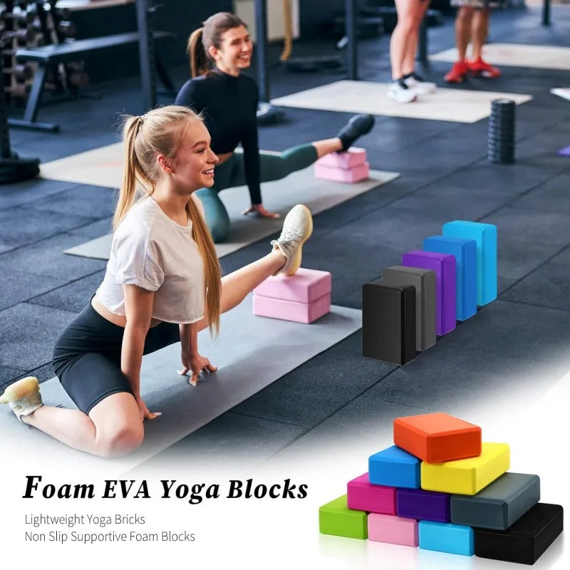 EVA Yoga Blocks Dance Leg Press Exercise Bricks Non-slip Yoga Pillow Fitness Body Building Accessories Yoga Meditation Equipment