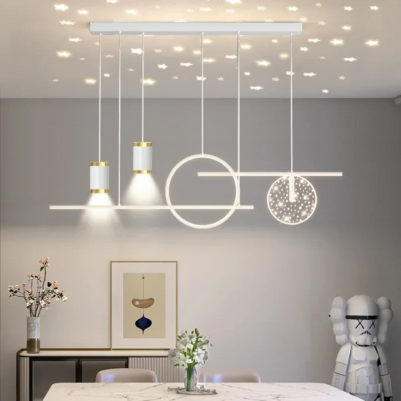 Nordic Round Ring Star Spotlight Design Led Pendant