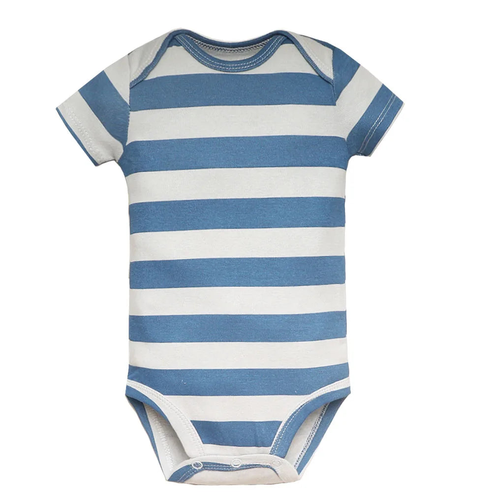5PCS/Lot Newborn 100% Cotton Baby Boy Girl Clothes Short Sleeve Soft Baby Bodysuits Infant Bebe Clothing Baby Shower Gifts