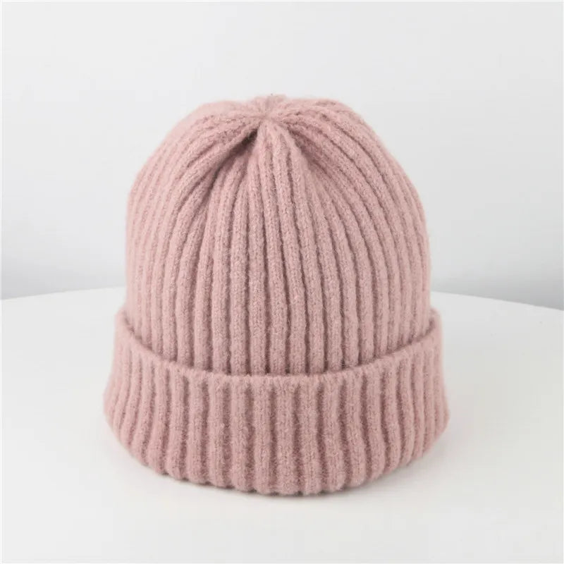 IYEAL Autumn Winter Fashion Children Caps Boys Warm Hats Girls Hats for Newborn Baby Woolen Wool Knitted Hats
