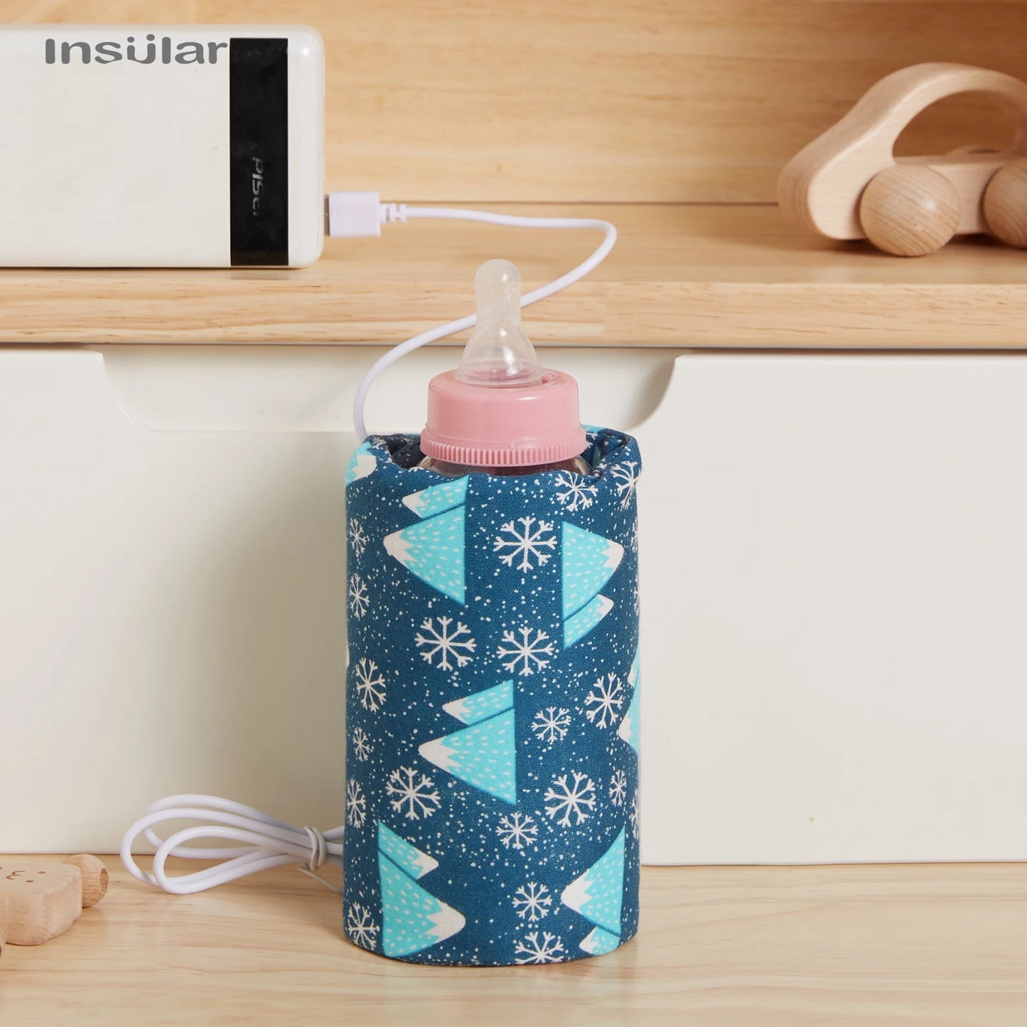 USB Baby Bottle Warmer Portable Travel Infant Baby Feeding Bottle Warmer Heater Thermostat Heated Cover Milk Bottle Heater Bags