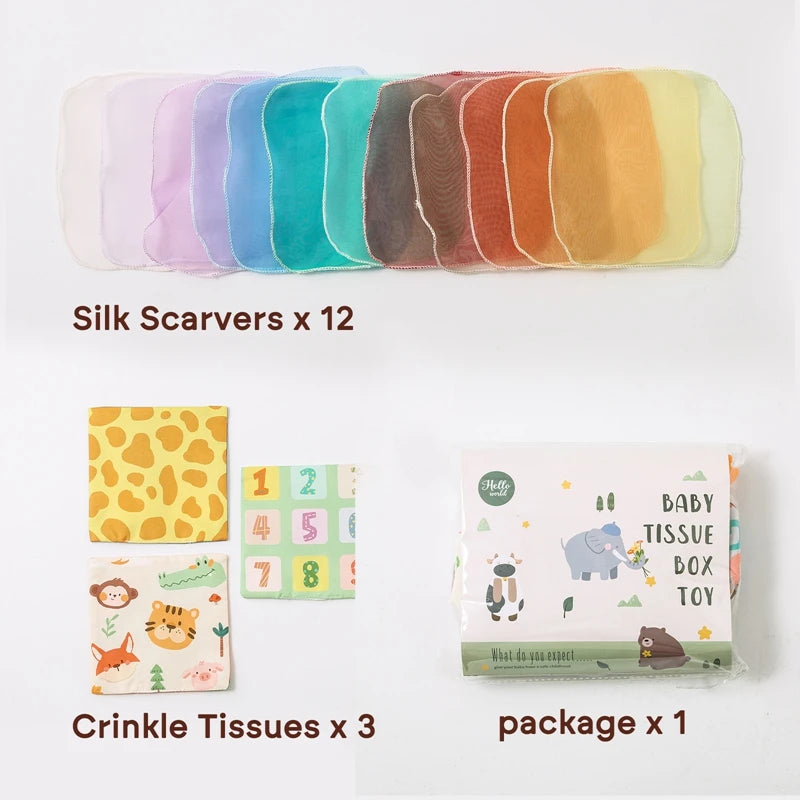 Montessori Toys Magic Cotton Animal Tissue Box Kids Finger Exercise Busy Board Toys Baby Educational Activity Sensory Game Gifts