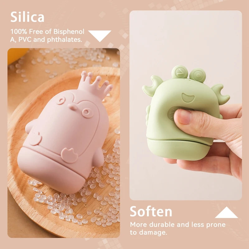 Baby Bath Toys Animal Cute Cartoon Toddler Water Toys Swim Bathroom Baby Silicone Sprinkler Bathtub Animal Toys Infant Kids Boys