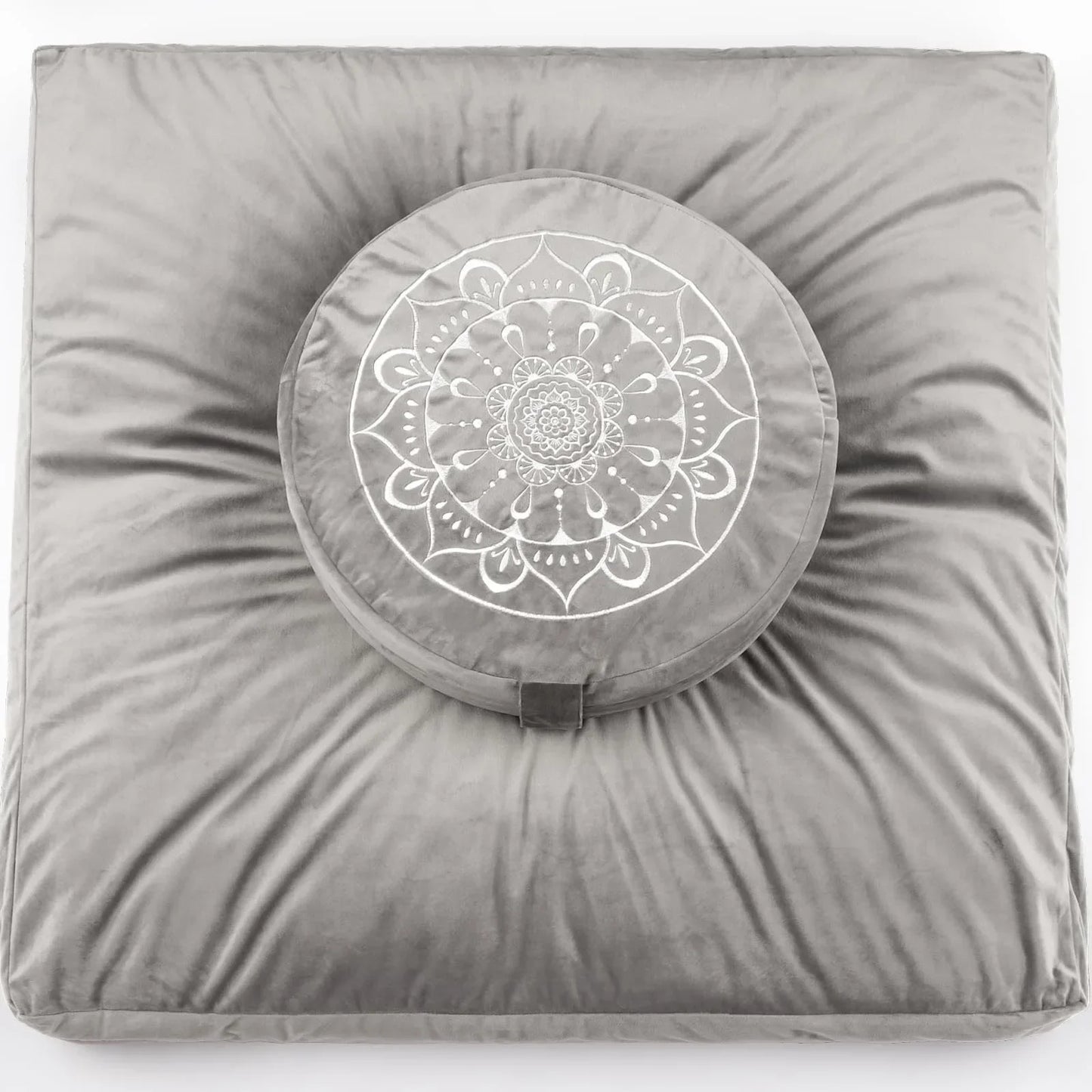 Buckwheat Husk Filled Yoga Throw Pillow Meditation Mat Beginner Yoga Supplies