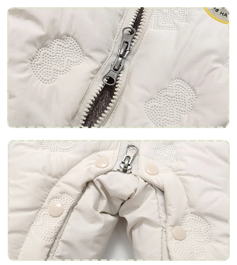 IYEAL Baby Boys Girls Warm Soft Fleece Jumpsuit Newborn Toddler Rompers Children Winter Outerwear 0-24M