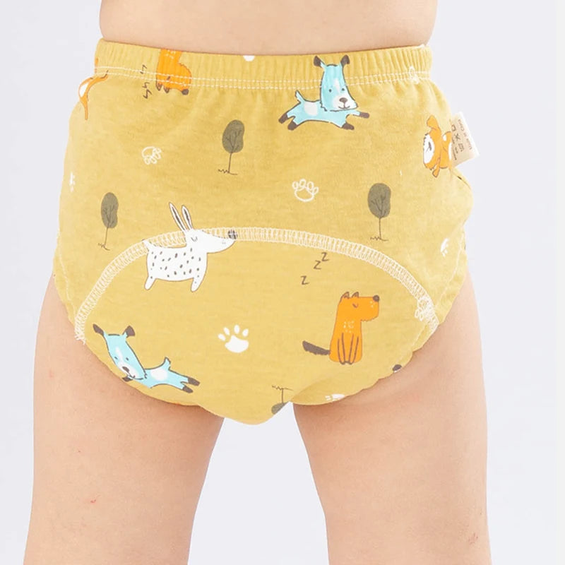 Newborn Training Pants Baby Shorts Solid Color Washable Underwear BABY Boy Girl Cloth Diapers Reusable Nappies Infant Panties