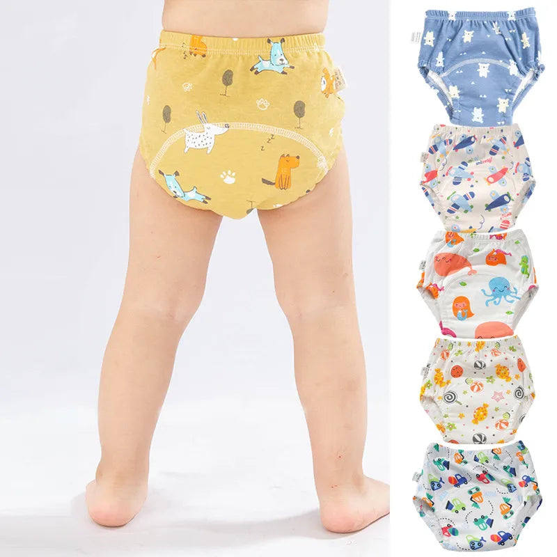 Newborn Training Pants Baby Shorts Solid Color Washable Underwear BABY Boy Girl Cloth Diapers Reusable Nappies Infant Panties
