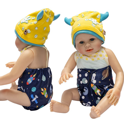 Pororo newborn diapers washable reusable waterproof diaper for newborns 0-3 months bamboo charcoal double inner gusset Baby item