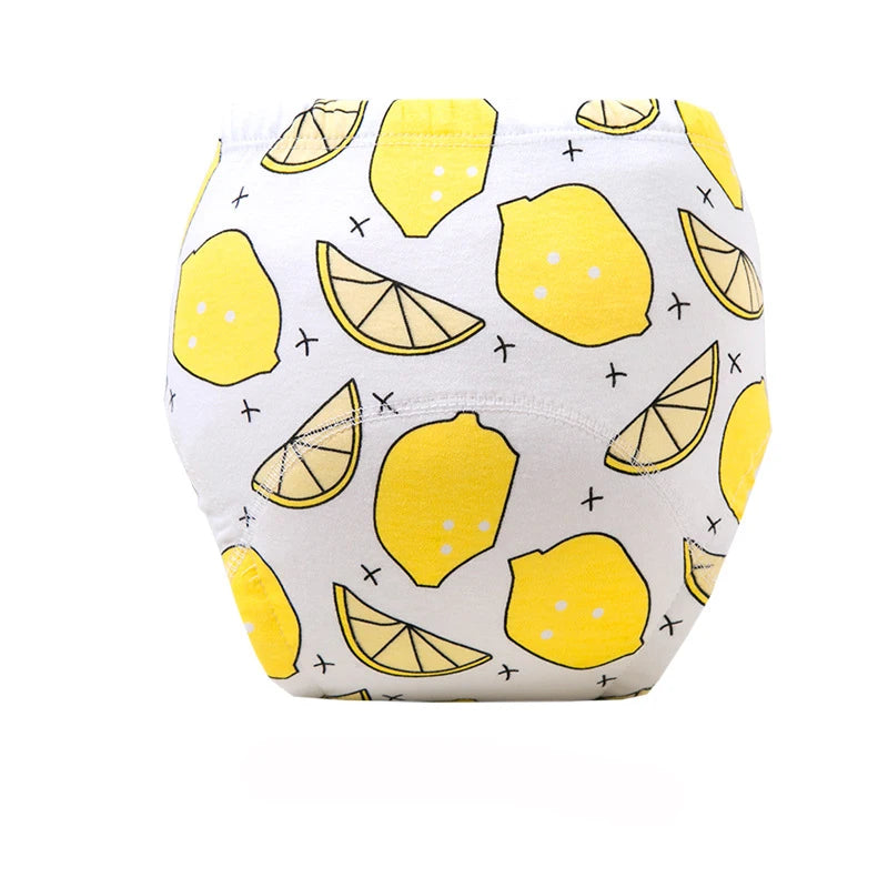 Baby Potty Toilet Training Pants Nappies Cartoon Boys Girls Underwear Cotton TPU WaterProof Panties Reusable Diapers Cover