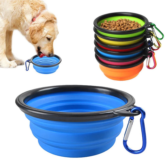 Travel Folding Silicone Dog Bowl