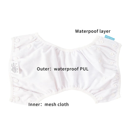 HappyFlute Baby Reusable 1PC Swimming Diapers Boys or Girls Cartoon Swimwear Children Adjustable Summer Swimming Nappy Pants