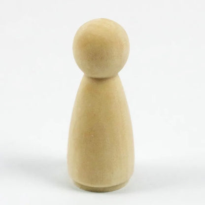 20pc Grandma Peg Dolls (2.2")-Solid Hardwood Natural Unfinished  DIY Turnings-Ready for Paint or Stain-Wooden People