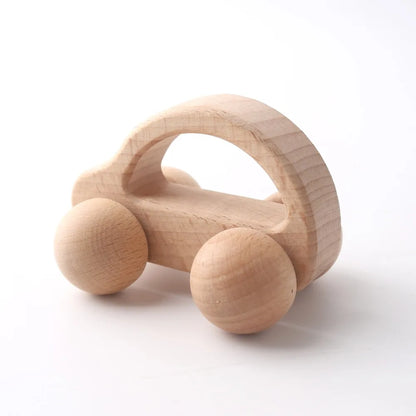 2pc Baby Wood Car Toys BPA Free Food Grade Wooden Teething Toys Christmas Gift Baby Nursing Accessories Vehicle Blocks