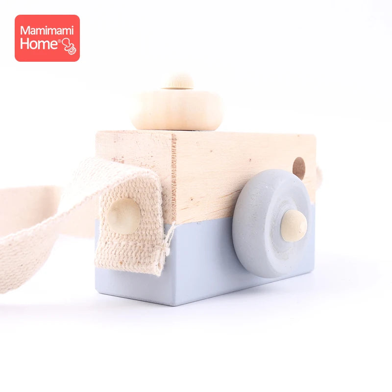 Mamihome pc Baby Wooden Toy Camera Montessori Toy BPA Free Rodent Pendant DIY For Teething Toy Children'S Goods Baby Block Gift