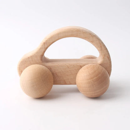 2pc Baby Wood Car Toys BPA Free Food Grade Wooden Teething Toys Christmas Gift Baby Nursing Accessories Vehicle Blocks