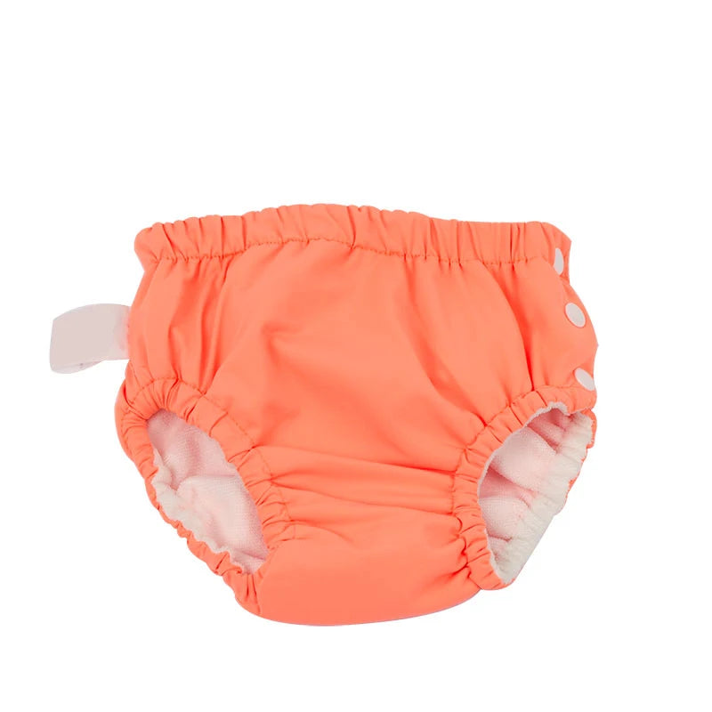 Fashion Baby Swim Nappy Waterproof Swimwear Baby Reusable Cloth Diaper Infant Swimming Pool Pants Cute Sold Swimsuit Swim Diaper