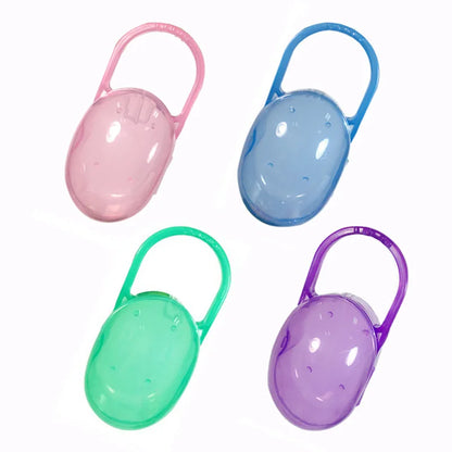 1PCS Nipple Chain Pacifier Baby Solid Box Soother Container Holder Box Travel Storage Case Safe Holder Pacifier Plastic