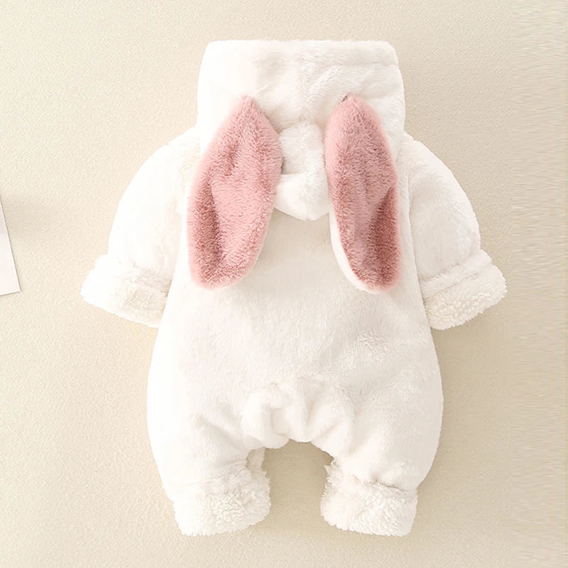 IYEAL Plus Velvet Thicker Coat Winter Clothing Overalls Newborn Baby Soft Warm Romper Jumpsuits for Girl Boy Clothes Outerwear