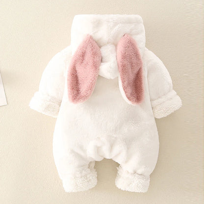 IYEAL Plus Velvet Thicker Coat Winter Clothing Overalls Newborn Baby Soft Warm Romper Jumpsuits for Girl Boy Clothes Outerwear